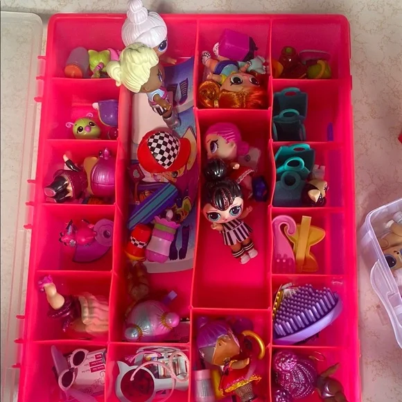 Bundle of L.O.L. Surprise! Pink and Blue Dolls with Accessories - Picture 2 of 10